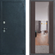 Входная металлическая Дверь Дверной континент ДК-70 Дизайн ФЛЗ-1 Зеркало Венге в Голицыно