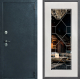 Входная металлическая Дверь Дверной континент ДК-70 Дизайн ФЛ-Тиффани Зеркало Белое дерево в Голицыно