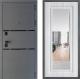 Входная металлическая Дверь Дверной континент Диамант Дизайн ФЛЗ Зеркало Сандал белый в Голицыно