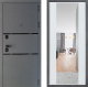 Дверь Дверной континент Диамант Дизайн ФЛЗ-1 Зеркало Белое дерево в Голицыно