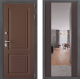 Входная металлическая Дверь Дверной континент ДК-3/729 ФЛЗ-1 Зеркало Венге в Голицыно