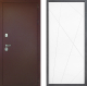 Входная металлическая Дверь Дверной континент Рубикон Медь Дизайн ФЛ-655 Белый софт в Голицыно