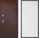 Входная металлическая Дверь Дверной континент Рубикон Медь Дизайн ФЛ-757 Белое Стекло Софт милк в Голицыно