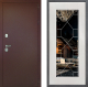 Дверь Дверной континент Рубикон Медь Дизайн ФЛ-Тиффани Зеркало Белое дерево в Голицыно