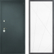 Дверь Дверной континент Рубикон Серебро Дизайн ФЛ-655 Белый софт в Голицыно