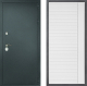 Входная металлическая Дверь Дверной континент Рубикон Серебро Дизайн ФЛ-757 Белое Стекло Софт милк в Голицыно