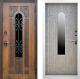 Дверь Престиж TERMO с терморазрывом Лацио Орех White с окном и ковкой Бетон светлый в Голицыно