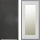 Дверь Заводские двери Эталон 3к антик серебро Зеркало Модерн Белый софт в Голицыно