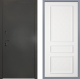 Дверь Заводские двери Эталон 3к антик серебро Урбино Белый софт в Голицыно