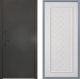 Дверь Заводские двери Эталон 3к антик серебро Упра Белый софт в Голицыно