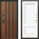 Входная металлическая Дверь Лабиринт (LABIRINT) Шторм 26 Белый (RAL-9003) в Голицыно