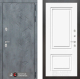 Входная металлическая Дверь Лабиринт (LABIRINT) Бетон 26 Белый (RAL-9003) в Голицыно