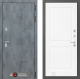 Входная металлическая Дверь Лабиринт (LABIRINT) Бетон 11 Белый софт в Голицыно