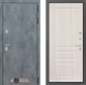 Входная металлическая Дверь Лабиринт (LABIRINT) Бетон 03 Сандал белый в Голицыно
