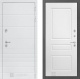 Входная металлическая Дверь Лабиринт (LABIRINT) Трендо 03 Белый софт в Голицыно