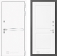 Входная металлическая Дверь Лабиринт (LABIRINT) Лайн White 11 Белый софт в Голицыно