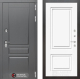 Входная металлическая Дверь Лабиринт (LABIRINT) Платинум 26 Белый (RAL-9003) в Голицыно