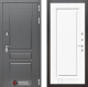 Входная металлическая Дверь Лабиринт (LABIRINT) Платинум 27 Белый (RAL-9003) в Голицыно