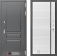 Входная металлическая Дверь Лабиринт (LABIRINT) Платинум 22 Белый софт в Голицыно