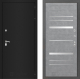 Входная металлическая Дверь Лабиринт (LABIRINT) Classic шагрень черная 20 Бетон светлый в Голицыно