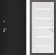 Входная металлическая Дверь Лабиринт (LABIRINT) Classic шагрень черная 01 Сандал белый в Голицыно
