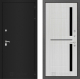 Входная металлическая Дверь Лабиринт (LABIRINT) Classic шагрень черная 02 Сандал белый в Голицыно
