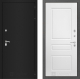 Дверь Лабиринт (LABIRINT) Classic шагрень черная 03 Белый софт в Голицыно