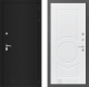 Дверь Лабиринт (LABIRINT) Classic шагрень черная 23 Белый софт в Голицыно