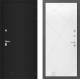 Дверь Лабиринт (LABIRINT) Classic шагрень черная 24 Белый софт в Голицыно