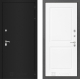 Входная металлическая Дверь Лабиринт (LABIRINT) Classic шагрень черная 11 Белый софт в Голицыно