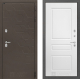 Входная металлическая Дверь Лабиринт (LABIRINT) Смоки 03 Белый софт в Голицыно