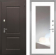 Входная металлическая Дверь Интекрон (INTECRON) Кампо ФЛЗ-120-М Зеркало Белый матовый в Голицыно