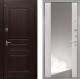 Дверь Интекрон (INTECRON) Брайтон Тиковое Дерево ФЛЗ-516 Зеркало Сосна белая в Голицыно