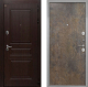 Входная металлическая Дверь Интекрон (INTECRON) Брайтон Тиковое Дерево Гладкая Гранж в Голицыно