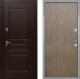 Входная металлическая Дверь Интекрон (INTECRON) Брайтон Тиковое Дерево Гладкая шпон Венге коричневый в Голицыно