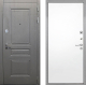 Входная металлическая Дверь Интекрон (INTECRON) Брайтон Графит Гладкая Силк Сноу в Голицыно