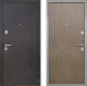Входная металлическая Дверь Интекрон (INTECRON) Сенатор Лучи Гладкая шпон Венге коричневый в Голицыно