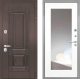 Входная металлическая Дверь Интекрон (INTECRON) Италия ФЛЗ-120-М Зеркало Белый матовый в Голицыно