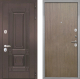 Входная металлическая Дверь Интекрон (INTECRON) Италия Гладкая шпон Венге коричневый в Голицыно