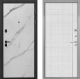 Входная металлическая Дверь Интекрон (INTECRON) Профит Black Мрамор Арктик В-07 с молдингом Лофт белый в Голицыно