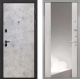 Входная металлическая Дверь Интекрон (INTECRON) Профит Black Мрамор Светлый ФЛЗ-516 Зеркало Сосна белая в Голицыно