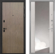 Входная металлическая Дверь Интекрон (INTECRON) Профит Black Венге Коричневый ФЛЗ-516 Зеркало Сосна белая в Голицыно