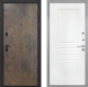 Входная металлическая Дверь Интекрон (INTECRON) Профит Black Гранж ФЛ-243 Белый матовый в Голицыно