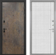 Входная металлическая Дверь Интекрон (INTECRON) Профит Black Гранж В-07 с молдингом Лофт белый в Голицыно