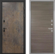 Входная металлическая Дверь Интекрон (INTECRON) Профит Black Гранж Гладкая Дуб тоскано поперечный в Голицыно