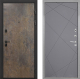 Входная металлическая Дверь Интекрон (INTECRON) Профит Black Гранж Лучи-М Графит софт в Голицыно
