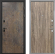 Входная металлическая Дверь Интекрон (INTECRON) Профит Black Гранж Гладкая Дуб турин в Голицыно