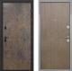Входная металлическая Дверь Интекрон (INTECRON) Профит Black Гранж Гладкая шпон Венге коричневый в Голицыно