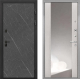 Входная металлическая Дверь Интекрон (INTECRON) Профит Black Гранит Лава Оникс ФЛЗ-516 Зеркало Сосна белая в Голицыно