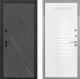 Входная металлическая Дверь Интекрон (INTECRON) Профит Black Гранит Лава Оникс ФЛ-243 Белый матовый в Голицыно
